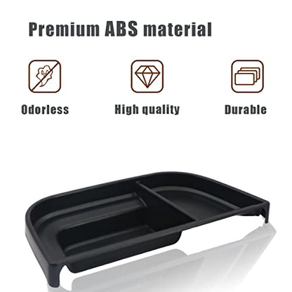 Muslogy Dashboard Storage Organizer Tray Compatible with Ford Maverick 2024 2022-2023 & Hybrid XL XLT Lariat Accessories Dash Insert Tray Behind Screen Won't Fit 2025 Maverick (Black) - size: Dashboard Storage Tray (2022-2024)