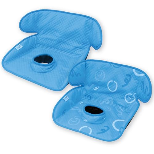 Piddle Pad 2-Pack, Potty Training Car Seat Protector, Toddler Car Seat Cover & Stroller Protector, Machine Washable Waterproof Car Seat, Anti-Slip, Universal Fit (Blue) - color: Blue