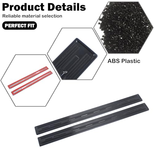 for Hummer EV Accessories Center Console Gear Shift Control Panel Side Cover Frame Compatible with 2022-2024 2025+ Hummer EV SUV Truck Gear Control Panel Side Strip Interior (Piano Black) - color: Piano Black