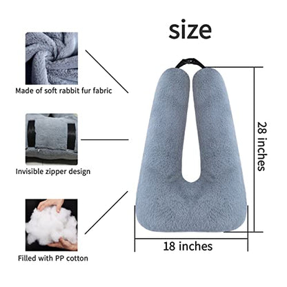 FHSGGP Travel Pillow Car Pillow Kid Car Sleeping The Sleeping Aid for Adults and Kids on Road Trips Kids Travel Pillow Gray - color: A-dark Gray