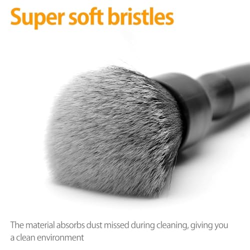 Car Interior Detailing Brush, Ultra-Soft Car Detailing Dusting Brush,Car Interior Cleaning Tool,Auto Detail Brushs Car Dash Duster Brushs for Exterior, Interior Panels, Emblems, Badges, Gauge Cluster