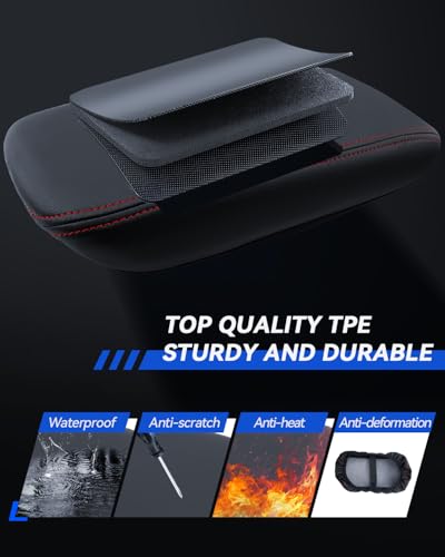 Armrest Cover for Chevy Trailblazer 2021 2022 2023 2024 2025 2026 Accessories Center Console Middle Lid Pad Protector for Car Elbow Rest - size: for 2021-2026 Chevy Trailblazer