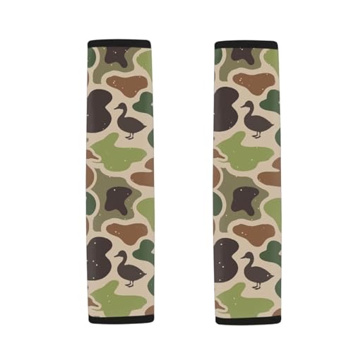 Duck Camo Universal Seat Belt Pads 2-Pack Soft Car Safety Seat Belt Strap Shoulder Pad Comfortable Car Interior Automotive Fit Most Cars, Truck, Suv, or Van - color: Duck Camo-A