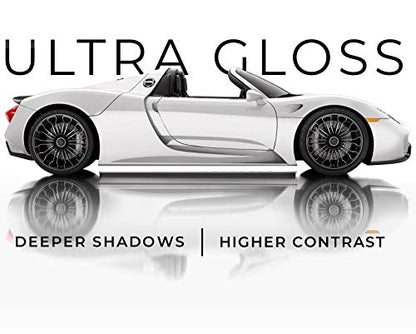 VViViD+ Ultra Gloss Premium Vinyl Car Wrap Film (1ft x 5ft, Gloss White) - color: Gloss White, size: 1ft x 5ft