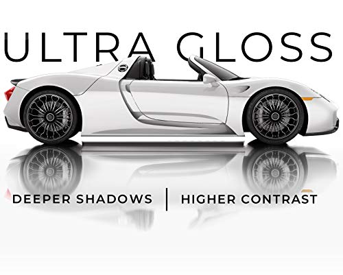 VViViD+ Ultra Gloss Premium Vinyl Car Wrap Film (25ft x 5ft, Gloss White) - color: Gloss White, size: 25ft X 5ft
