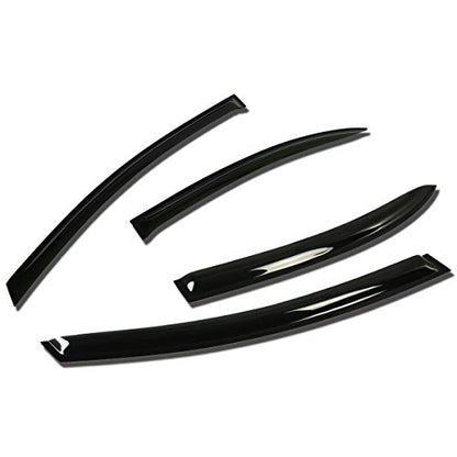 Auto Dynasty Replacement for Honda Civic 4DR FA 4pcs Tape-On Window Visor Deflector Rain Guard - size: 06-11 Honda Civic 4-Door