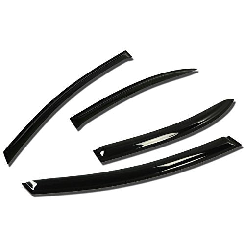 Auto Dynasty Replacement for Honda Civic 4DR FA 4pcs Tape-On Window Visor Deflector Rain Guard - size: 06-11 Honda Civic 4-Door