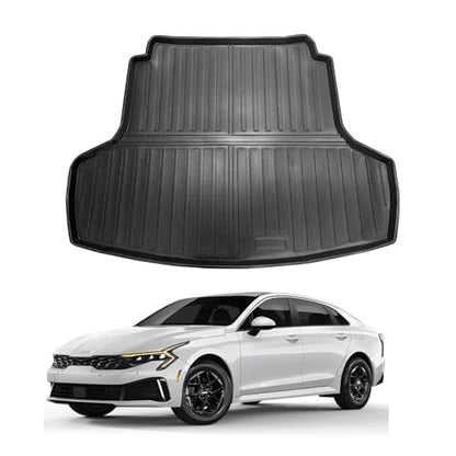 Vanseno Cargo Liner for Kia K5 2020-2025 2026 Trunk Mat Cargo Mat All Weather TPE Rubber Protection Mat for 2020 2021 2022 2023 2024 2025 2026 Kia K5 Accessories - color: Fit 2020-2026 Kia K5
