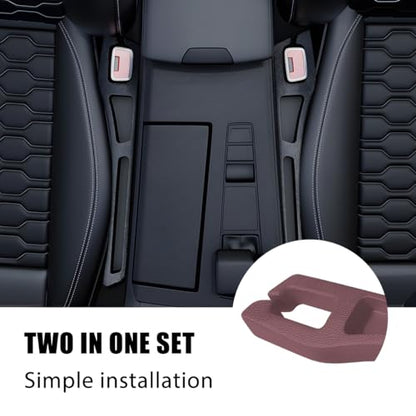 Car Seat Gap Filler, 2PCS Crevice Blocker Stopper Between Vehicle Seat Console, No Drop Automotive Fill Crevice Guard Interior Accessories, Universal for SUV Truck Sedan (Red) - color: Red