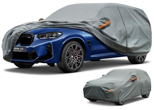 Kayme Heavy Duty SUV Car Cover Custom Fit BMW X3 (2010-2025) Waterproof All Weather for Automobiles, Full Exterior Covers Sun Rain UV Protection. - size: Custom Fit BMW X3