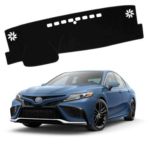 XITER Polyester Dashboard Cover Mat Carpet Dash Nonslip Sun Shade Mat Compatible For Toyota CAMRY 2018 2019 2020 2021 2022 2023 2024 - size: 2018-2024 CAMRY