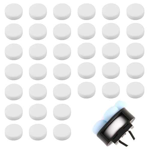 60Pcs Car Air Vent Clip Replacement Pads Unscented Essential Oil Perfumes Refill Pads for Car Air Freshener Clips Diffuser 17mm White Refill Replacement for Custom Fragrance