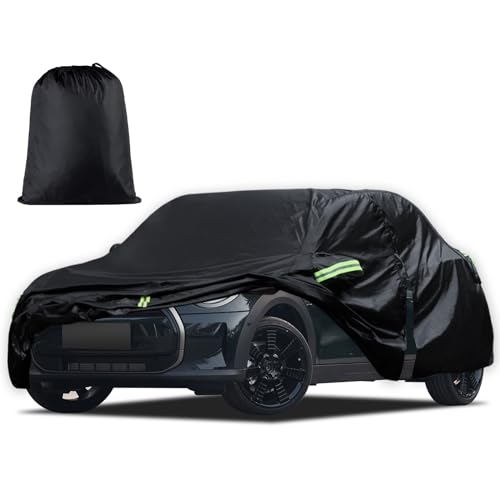 Car Cover Custom Fit for 2014-2025 Mini Cooper/Cooper S/Hardtop/Clubman/Countryman 4 Door, Waterproof All Weather Full Exterior Cover Rain Sun Protector with Door Zipper - size: Custom Fit for Mini coupe 4Door