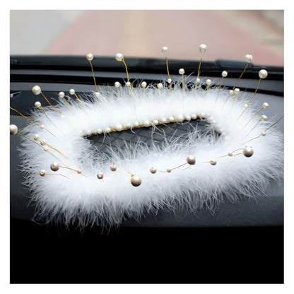 Car Dashboard Anti-Slip Mat, Pearl Feather Auto Dash Phone Hold Sticky Pad, 9.84'' × 5.51'' Vehicle Strong Gripping Mat for Keychains, Sun Glasses and Electronic Devices (Rectangular) - color: Rectangular