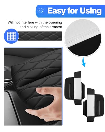 Autorder Center Console Cover for 2023-2025 2026 Mazda CX-50 CX50 Accessories Armrest Cover Leather Armrest Cushion Anti-Scratch Protector with Pockets - size: 2023-2026 Mazda Cx-50