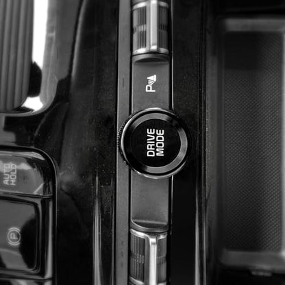 Aluminum Car Gear Control Knob Cover Drive Mode Gear Shift Switch Knob Protective Cover Compatible with Kia K5 2021-2025 Accessories (Black Style) - color: Black Style