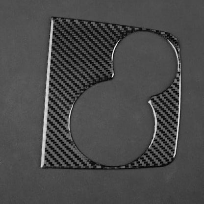 NVCNX Carbon Fiber Accessories for Mercedes Benz GLE GLS 350 450 450e 580 53 63 S AMG 2020-2026 2021 2022 2023 2024 2025 Center Console Rear Cup Holder Cover Interior Trim Overlay Sticker Decal 1PC - color: Center Console Rear Cup Holder Trim