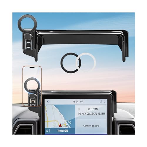 Car Phone Holder for Ford Bronco Sport 2024 2023 2022 2021 8-Inch Screen(Not Fit 2025+,Not Fit Bronco) 360° Rotation Magnetic Cell Phone Mount, Compatible with Magsafe, Does Not Affect Air Vent - style: Fit for 2021-2024 Bronco Sport, 8-Inch