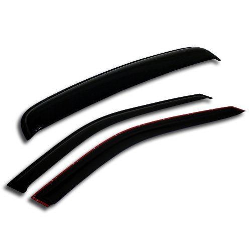 Car Rain Guard & Sunroof | Outside Mount Window Visor Side Deflectors | Waterproof Sunroof Cover Rain Shields Compatible with 2008-2013 Volvo C30 | 3 Pcs Set, WSV-755, Dark Smoke - size: Compatible With Volvo C30 2008-2013