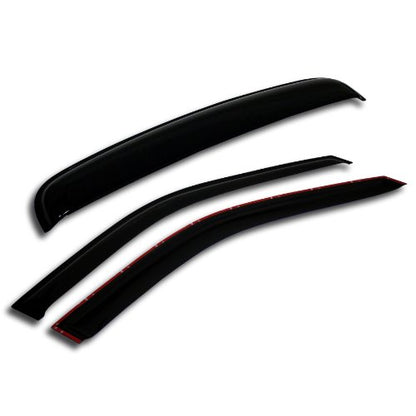 Car Rain Guard & Sunroof | Outside Mount Window Visor Side Deflectors | Waterproof Sunroof Cover Rain Shields Compatible with 2008-2013 Volvo C30 | 3 Pcs Set, WSV-755, Dark Smoke - size: Compatible With Volvo C30 2008-2013