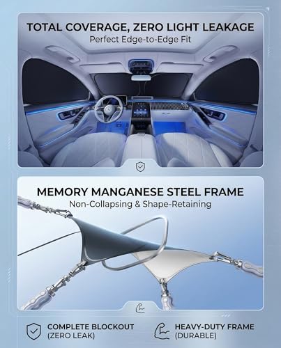 Windshield Sun Shade for Honda Civic Front Window Shades Cover for 2007-2024 2025 2026 Civic Windshield Sun Visor Protector Car Accessories - size: for Honda civic 2007-2026