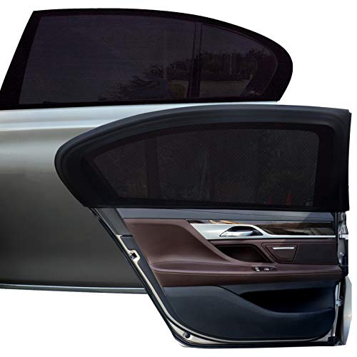 Tevlaphee Car Sunshade Kids, Universal Sun Visor Car Net Sunscreen Baby with Certified UV for Side Window Mesh Material Protects Passenger Baby, Children & Pets(L) (XL) - size: XL