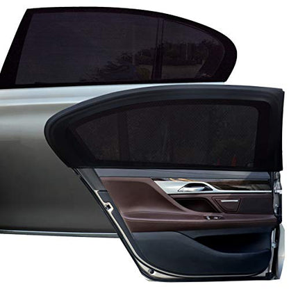 Tevlaphee Car Sunshade Kids, Universal Sun Visor Car Net Sunscreen Baby with Certified UV for Side Window Mesh Material Protects Passenger Baby, Children & Pets(L) (XL) - size: XL