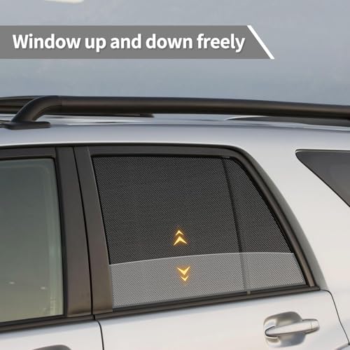 RAV4 Specific Side Window Sun Shades, 2019-2024 Vehicle Interior Shade for Baby Mesh Car Window Covers, Breathable, UV Protection and Heat Insulation (RAV4（2019-2024）, Front+Rear side-4pcs) - size: Front+Rear side-4pcs