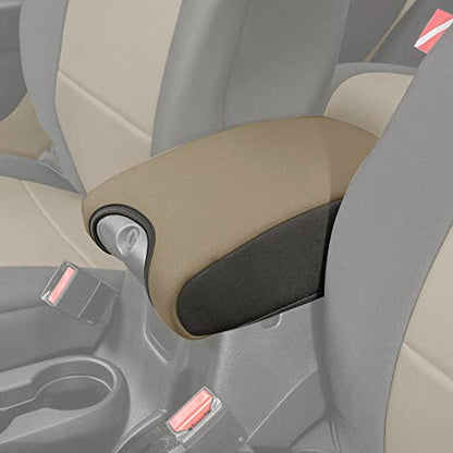 Diver Down Neoprene Center Console Cover - Fits Jeep 2007-2018 JK JKU Wrangler - Cushioned Armrest Cover - Doesn't Burn Your Elbow - Tight Custom Fit - Comfortable Foam Armrest Pad (11-18 Tan) - color: Tan, size: 2011-2018 JK