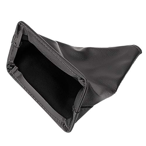 Qiilu Universal Shifter Boot Car Gear Shift Boot Cover PU Leather Gear Shift Knob Gaiter Boot Dustproof Cover Replacement for Corolla