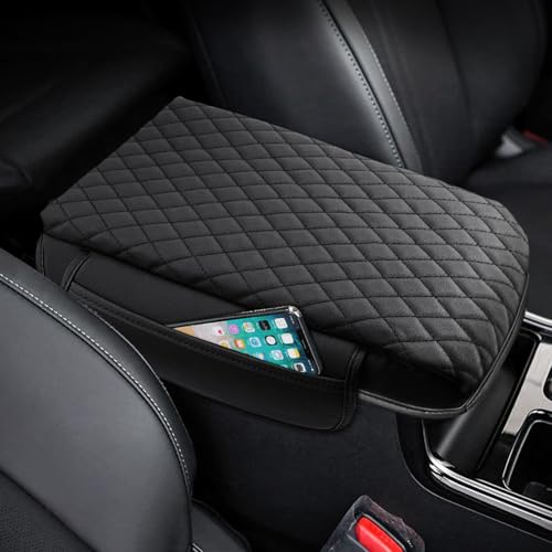 Shademax Center Console Cover Kia Sorento Accessories 2026 2025 2024 2023 2022 2021 Armrest Cover Center Console Pad for Kia Sorento PU Leather Armrest Seat Box Cover Protector w/Pockets Storage Bag - size: Size for Kia Sorento 2021-2026
