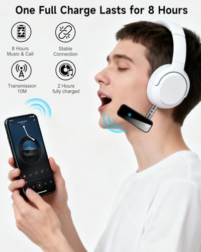 Upgraded Aux Bluetooth 5.4 Adapter for Car, 2 in 1 Bluetooth Audio Transmitter and Receiver 3.5mm Jack RCA Wireless Dongle Stereo System for TV, PC, Headphone, Home, Speaker, Amplifier, HandsFree Call - color: B(AUX+RCA)-Black