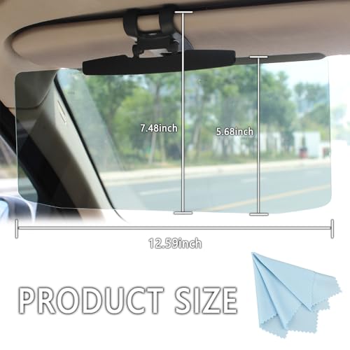 HD Visor Sunshade Extender for Car,72.5% Strong-Light Blocking Rate - Anti-Glare Car Visor Protect from Sun Glare, Snow Blindness and UV Rays (1Pcs) - color: 1Pcs