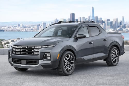 2019-2026 Tape-on Rain Guards for Hyundai Santa Cruz Side Window Deflector Visors SE SEL Night XRT Limited Durable Tinted Vent Shade 2023 2024 2025 - size: For Hyundai Santa Cruz 2022-2026