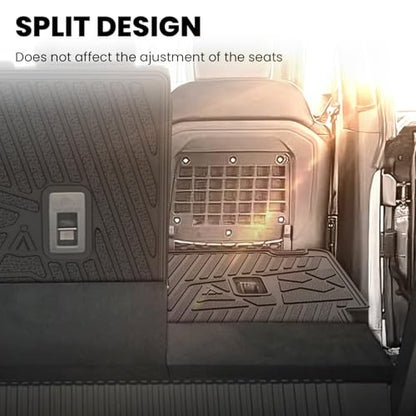 LASFIT Rear Back Seat Cover for Ford Bronco 4-Door 2021-2026 TPE Backrest Mats All Weather Protector Waterproof Split-Seat Design Liner Non-Slip Easy Clean, Bronco 4 Door Accessories - style: 4) Bronco 4-door| 21-25 | Back Seat Cover