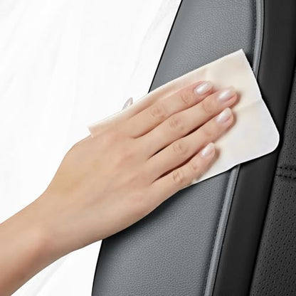 Road Comforts Leather Seat Covers, Breathable Car Seat Covers Front Seat for Men,Airbag Compatible, Automotive Seat Covers Set Universal Fit Most Cars,Vans,Truck,SUV - color: Gray Front