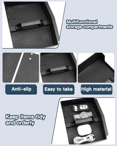 Ruiya 2018-2026 Odyssey Center Console Organizer,for 2026 Honda Odyssey Accessories ABS Material Armrest Console Glove Tray Compatible with 2018 2019 2020 2021 2022 2023 2024 2025 2026 Honda Odyssey - color: 2018-2026 Honda Odyssey