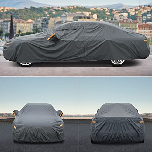 GUNHYI 16 Layers SUV Car Cover Waterproof All Weather Heavy Duty, Universal Fit Toyota RAV4, Honda CRV, Tesla Model Y, Audi Q5, Chevrolet Equinox, Nissan Rogue, Kia Sorento, Mitsubishi Outlander etc. - color: 2 SUV Car Cover, size: 2 Fit SUV Jeep Length 1