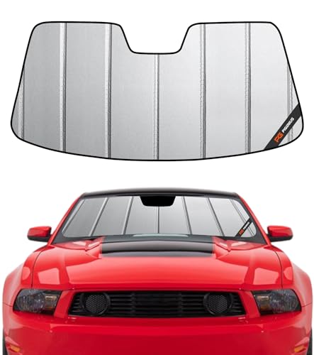 Pigenius Windshield Sunshade for Ford Mustang 2010-2012 Front Window Shade - Safeguard - color: Gray, size: 2010-2012