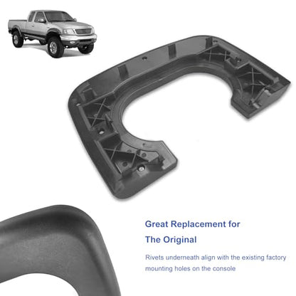 Center Console Cup Holder Armrest Pad Replacement Compatible with Ford F150 1997-2003 Black (Hard Plastic NOT Padded) - color: Black, size: 1997-2003