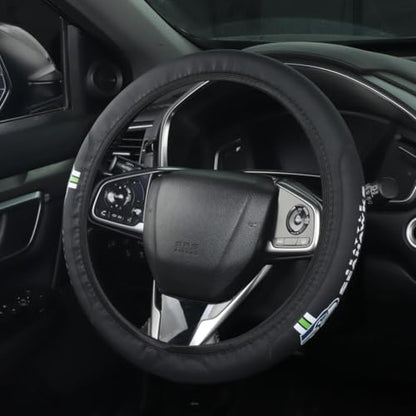 for Seahawks Car Steering Wheel Cover, 14-15 Inch Leather Grip | Non-Slip & Sweat-Resistant Design, Fit for Most Cars, SUVs, Trucks (SWC-BHY) - size: SWC-BHY