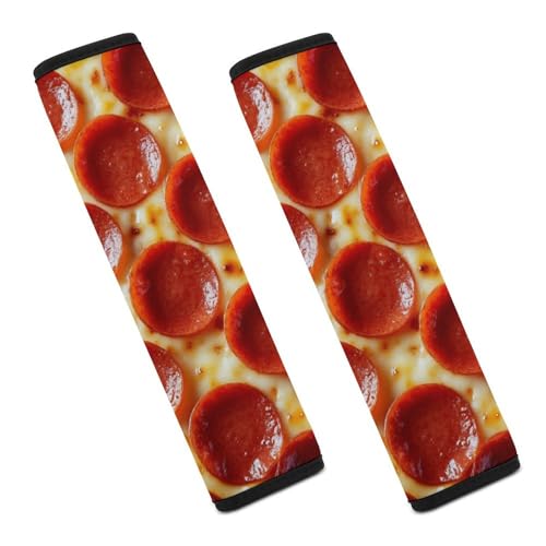 Fashion Auto Seat Belt Car Decor Cushion Strap Helps Protect Your Shoulders Pizza - color: Color858