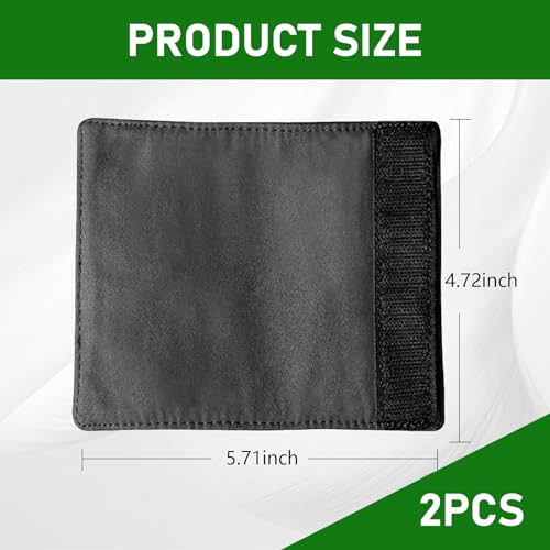 2 PCS Car Inside Door Handle Protector, 5.7" x 4.72" Breathable Suede Anti-Scratch Closure Protective Case, Universal Vehicle Interior Accessories, for Cars, Trucks and Vans (Black)