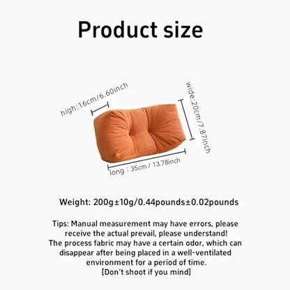 Back Pillow for Chair, Lumbar Support Pillow for Office Chair Lower Back Pain Relief Soft Cushion Car Bed Couch Sitting High Elasticity (Gray, 35cm*16cm*20cm) - color: Gray