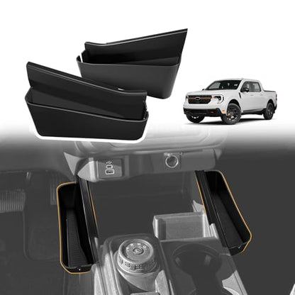 Muslogy for 2022 2023 2024 2025 2026 Maverick Center Console Shifter Storage Box ABS Material Console Side Organizer Left & Right 2PCS Set Compatible with Ford Maverick 2022-2026 - size: Console Side Organizer 2 PCS