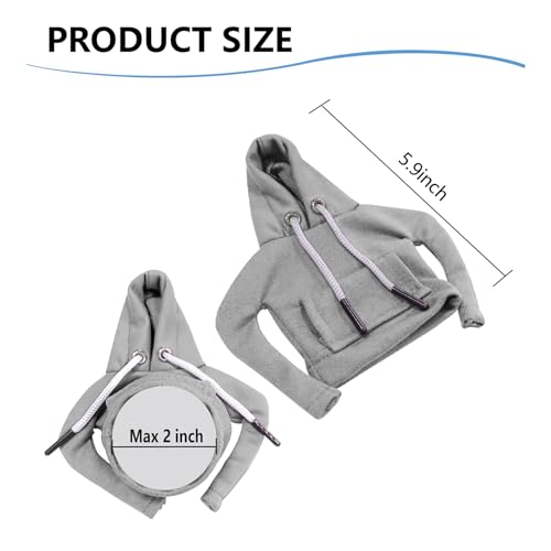 Car Shift Knob Hoodie,Gear Shift Hoodie,Funny Sweater Hoodie for Gearshift,Automotive Interior Accessories（Gray） - color: 1*Gray
