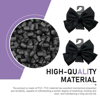 2 PCS Car Purse Hook, Cute Bow Seat Headrest Hooks, Automotive Interior Decorating Accessories, Car Accessories for Women (Black)