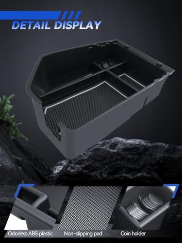 for Genesis GV70 Center Console Organizer Genesis GV70 2022-2025 Accessories Armrest Tray Middle Storage Box Insert Container Durable ABS Plastic - size: For 2022-2026 Genesis Gv70