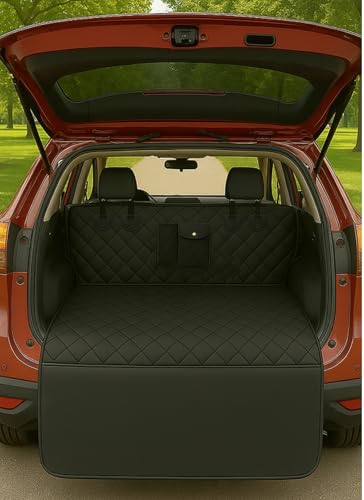 fidozen Universal Cargo Liner for SUV – Waterproof Dog Trunk Mat, Non-Slip Back Seat Protector, Car Bed Cover, Pet Barrier, Rear Liner Accessories for Trucks & Sedans, Universal Fit Trunk Cover