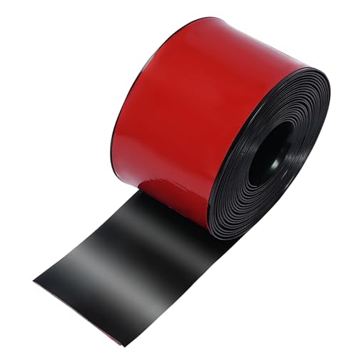 13.2ft x 2.7in Bumper Guard for Cars Crashworthy, Flexible Side Skirts Protector Thicken Anti-Collision Strip, Anti-Scratch Cove Base Molding Self-Adhesive Trim for Car (Black) - color: Black